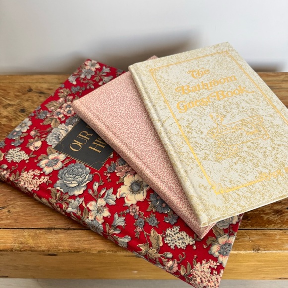 Vintage Other - Family Tree Record Keeper, Journal and Bathroom Guest Books 3 pieces